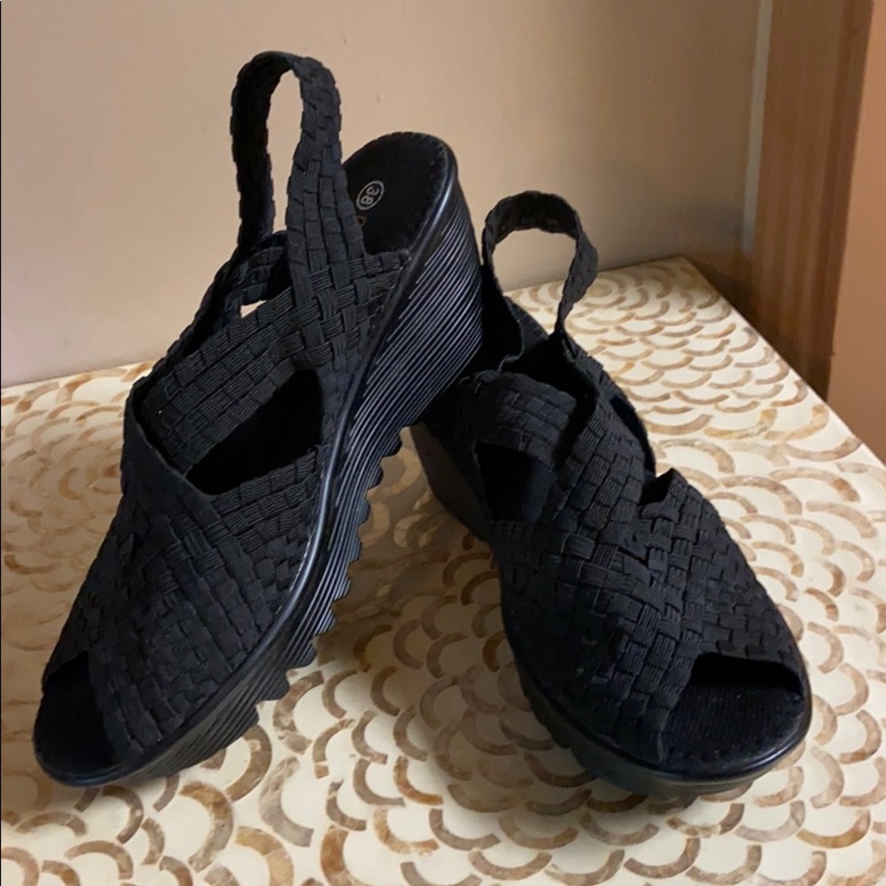 Black Strappy Bernie Mev Sandal